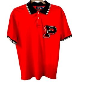POLO Ralph Lauren Red /Navy Polo WiTh Logo Detail M